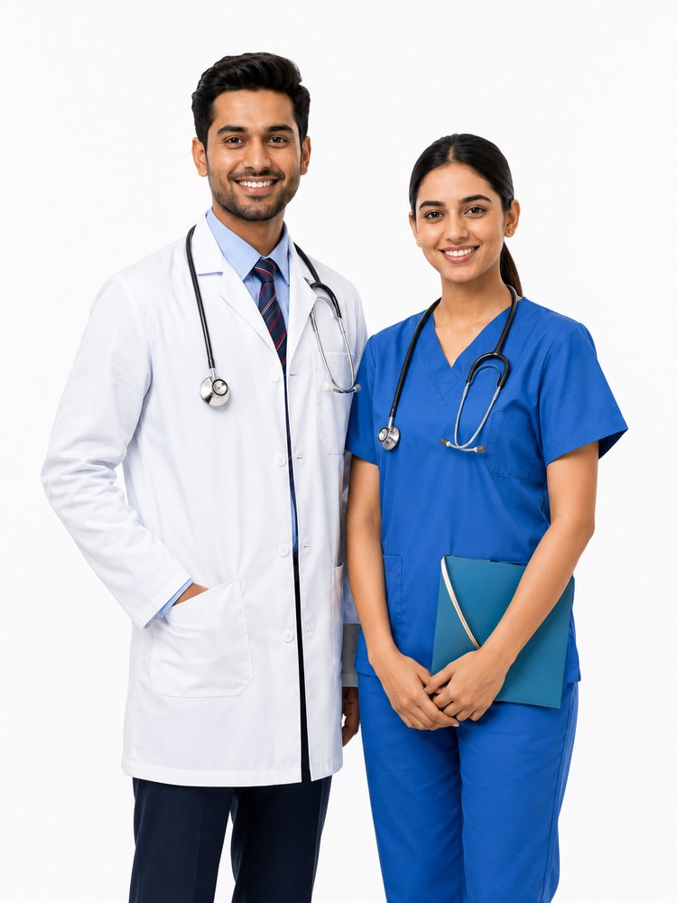 Hospital uniform, scrubs and lab coat stitching in India