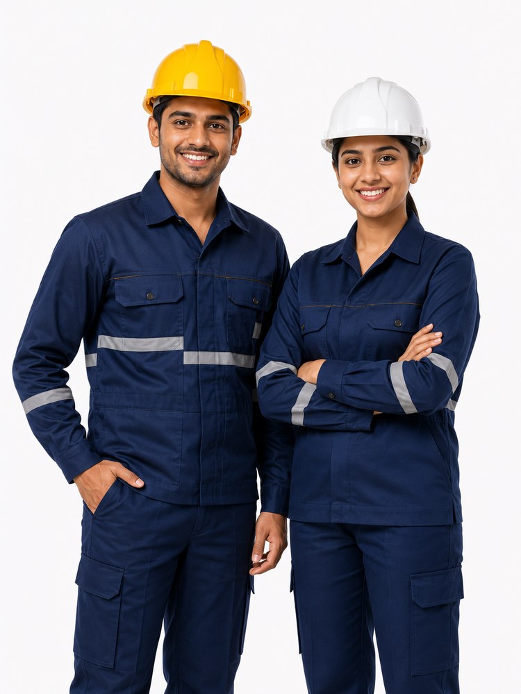 Industrial uniform, coverall and workwear stitching in India